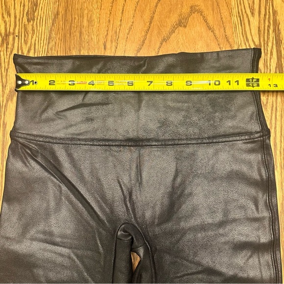 Spanx Faux Stretch-Leather Leggings Black Size Medium - Picture 5 of 12